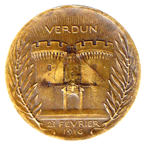 médaille de reconnaissance de la ville de verdun